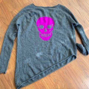 Skull Cashmere Shift Sweater